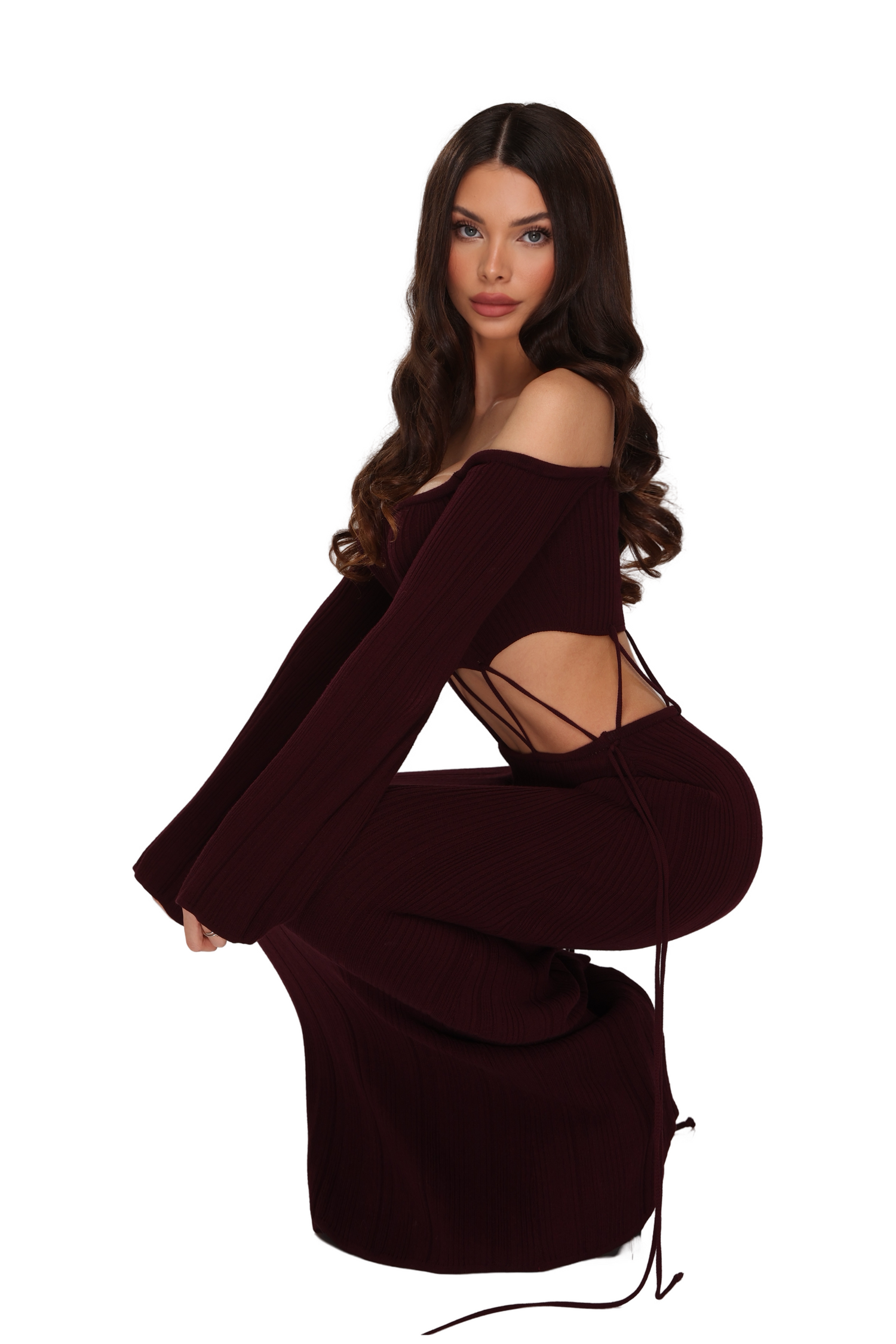 Eve plum dress